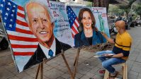 Gurukul Art Institute's teacher makes paintings of US President Joe Biden and Vice President Kamala Harris