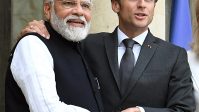 Narendra Modi meets Emmanuel Macron