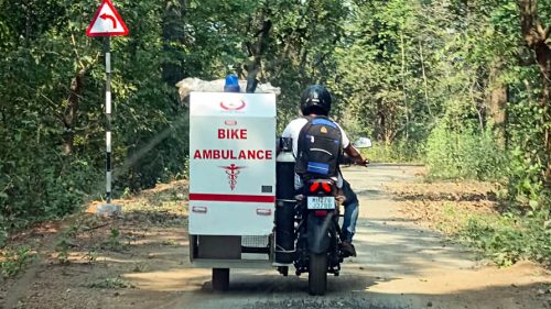 Bike Ambulance service launched in remote villages of Gadchiroli